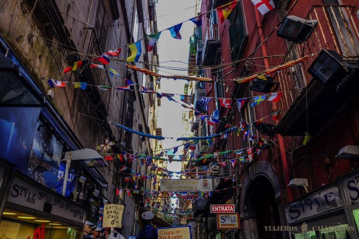 Calles del Barrio Español de Nápoles